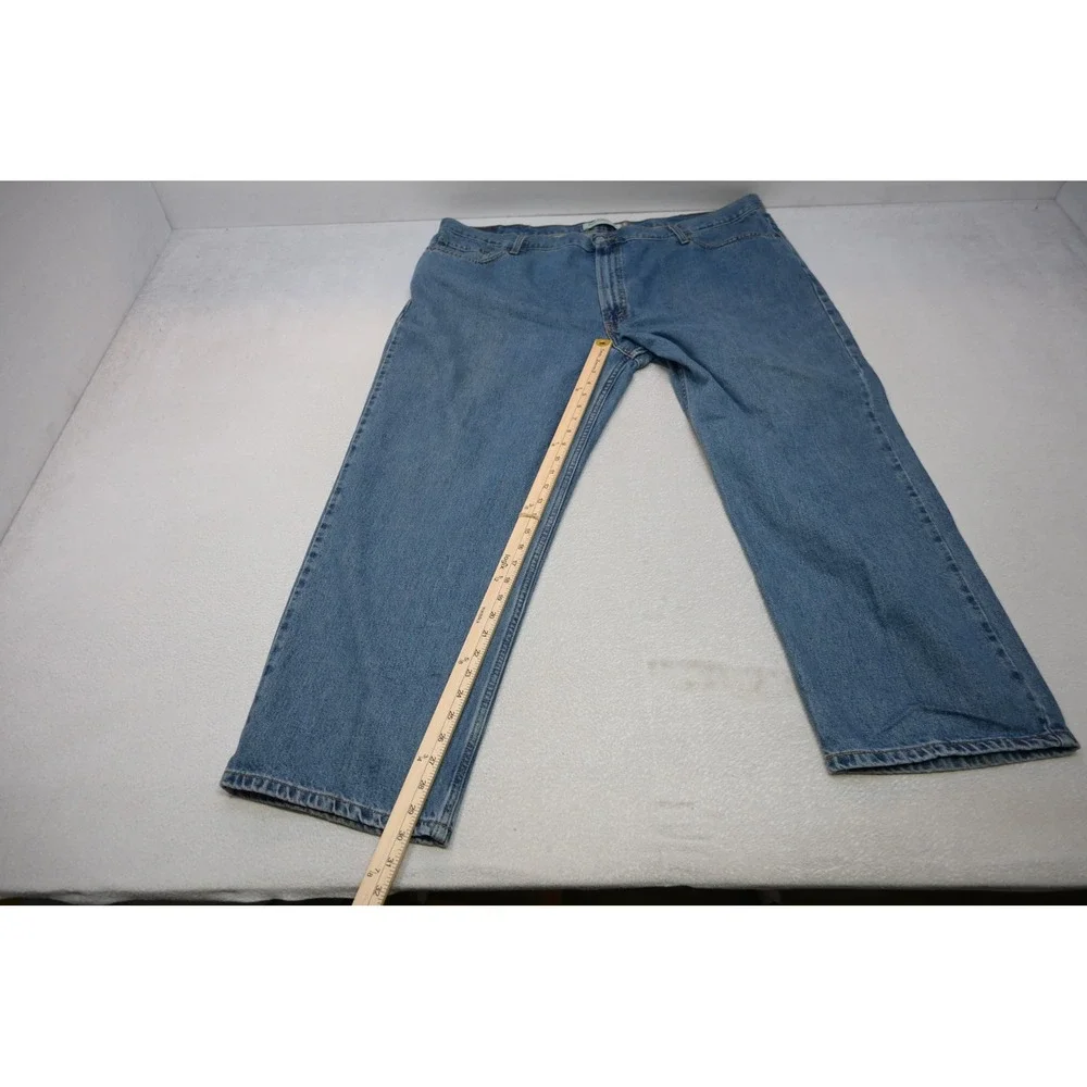 Levis 550 Relaxed Fit Jeans Mens 48x29 Blue Medium Wash Straight Leg Excellent
